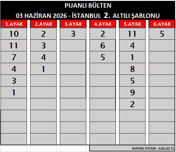 puanli bÜlten 2